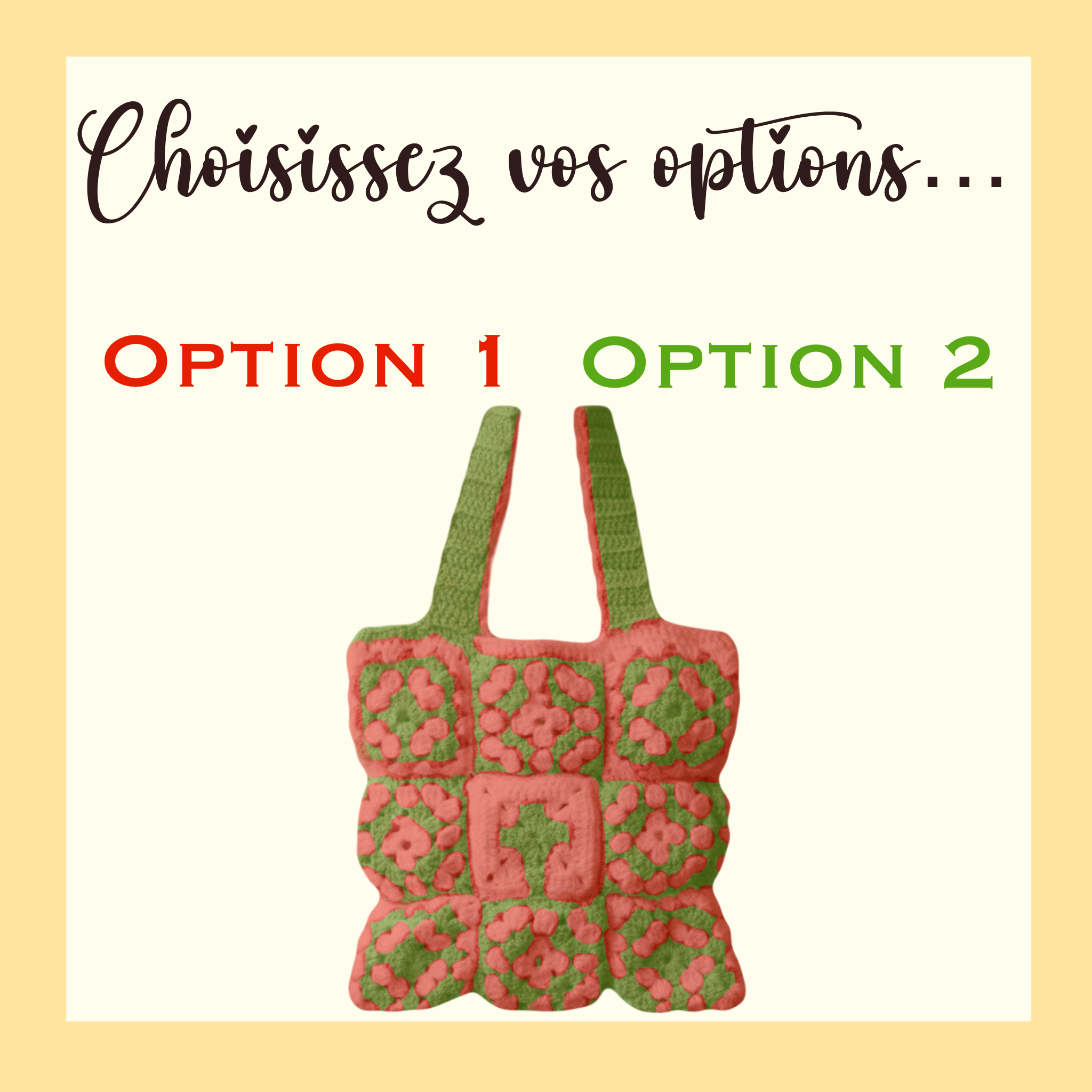 Totebag Holy Grannysquare « Les Croisées »