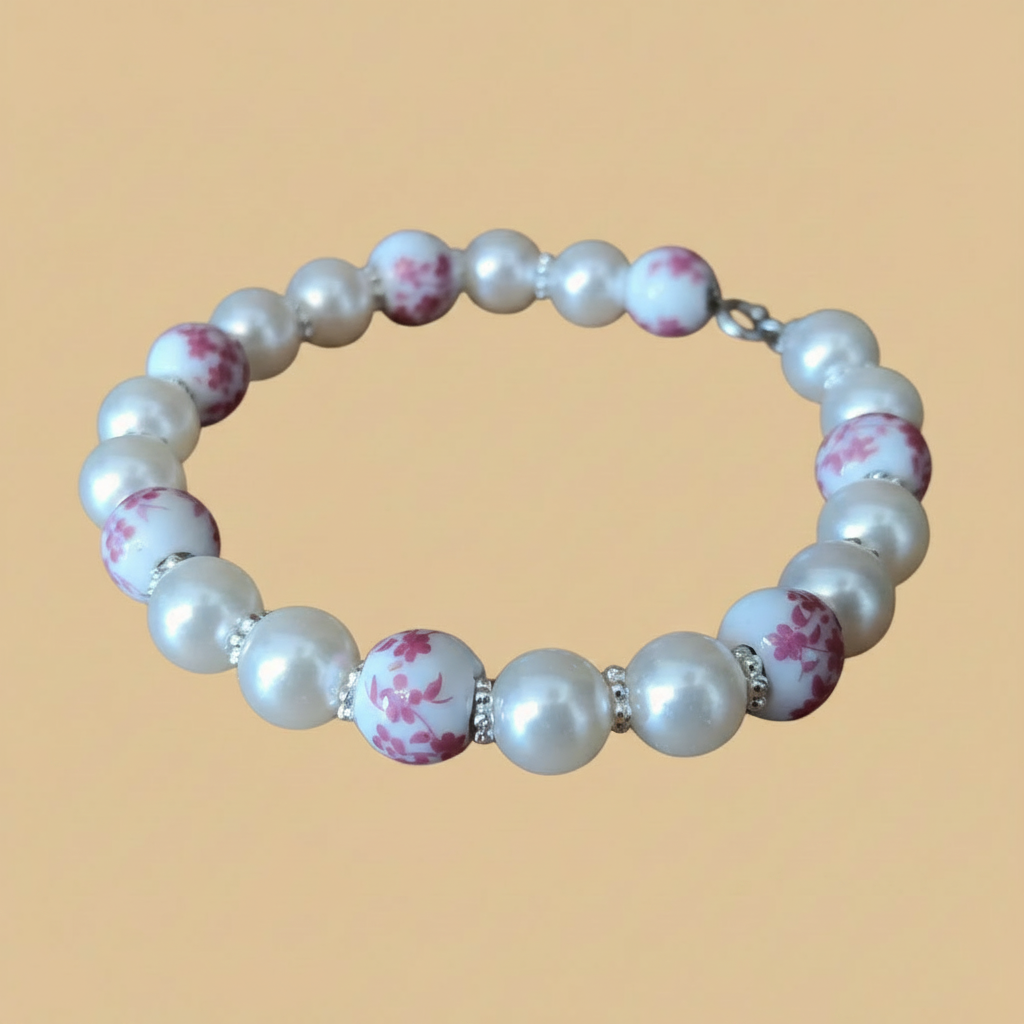 Bracelet Nacré & Rose