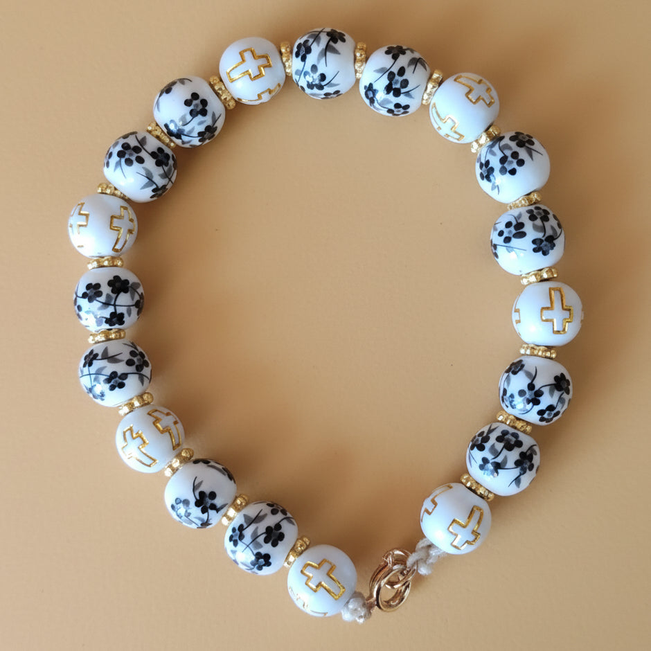 Bracelet Noir & Or