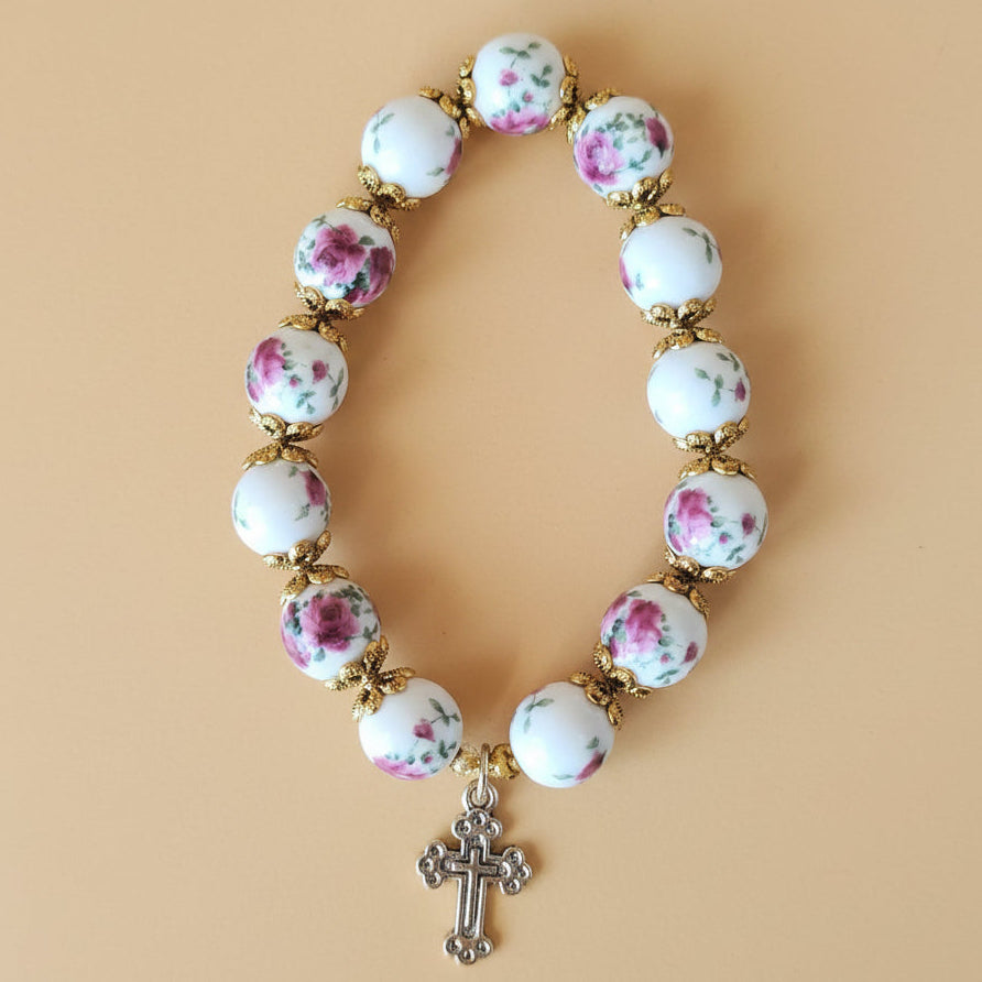 Bracelet Pivoines dorées