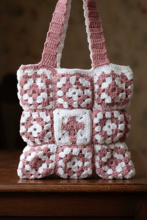 Totebag Holy Grannysquare « Les Croisées »