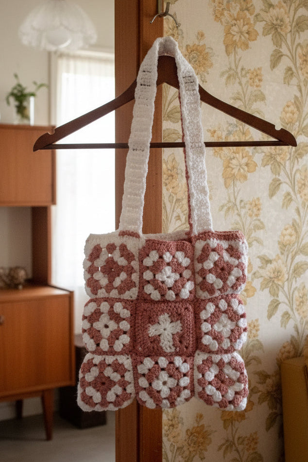 Totebag Holy Grannysquare « Les Croisées »