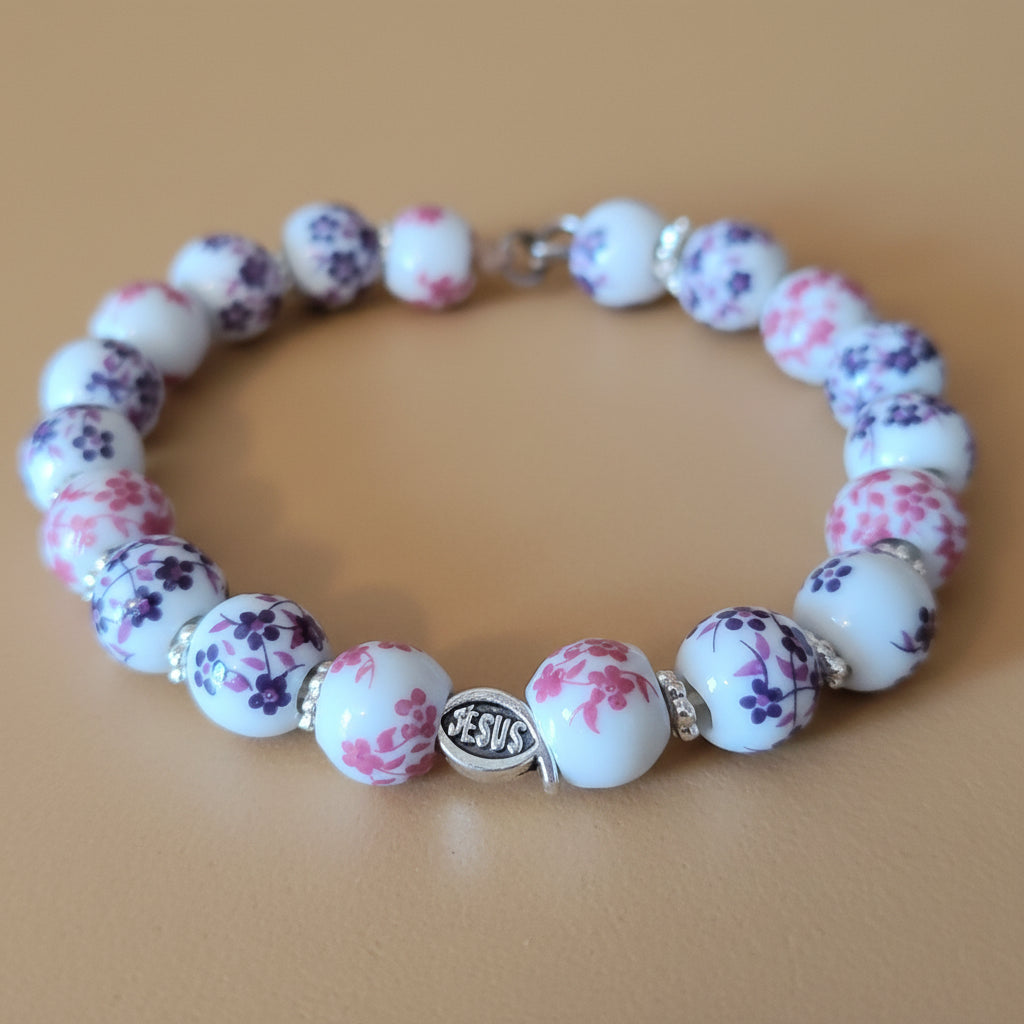 Bracelet Violet & Rose