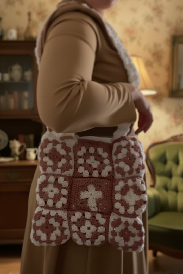 Totebag Holy Grannysquare « Les Croisées »