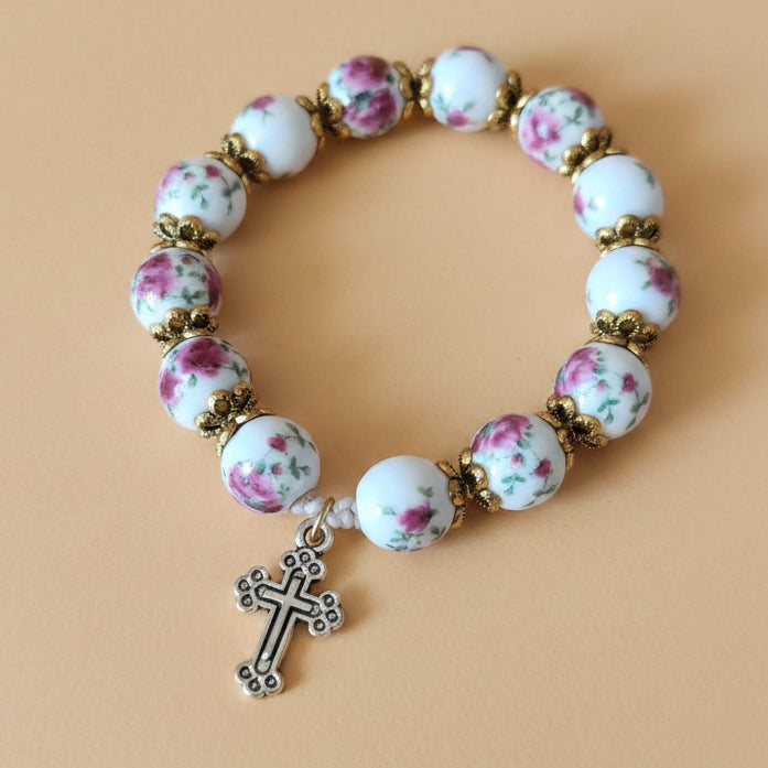 Bracelet Pivoines dorées