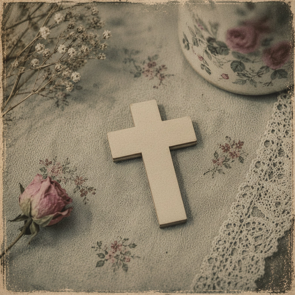 Croix en bois vierge pour Personnalisation