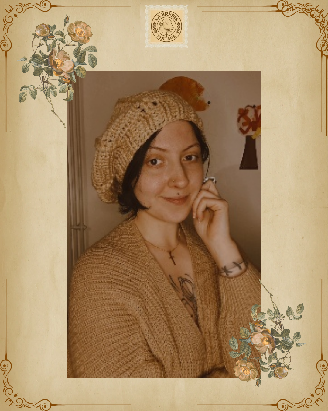 Béret femme vintage - Automne/hiver